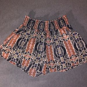 High waisted flowy shorts